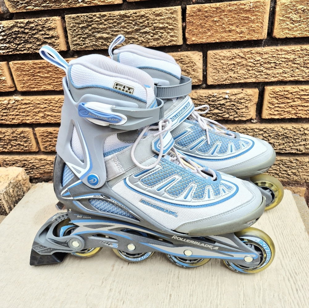 Zetrablade W SG5 Rollerblades Training Blue White 80MM Max Wheel  Size 9